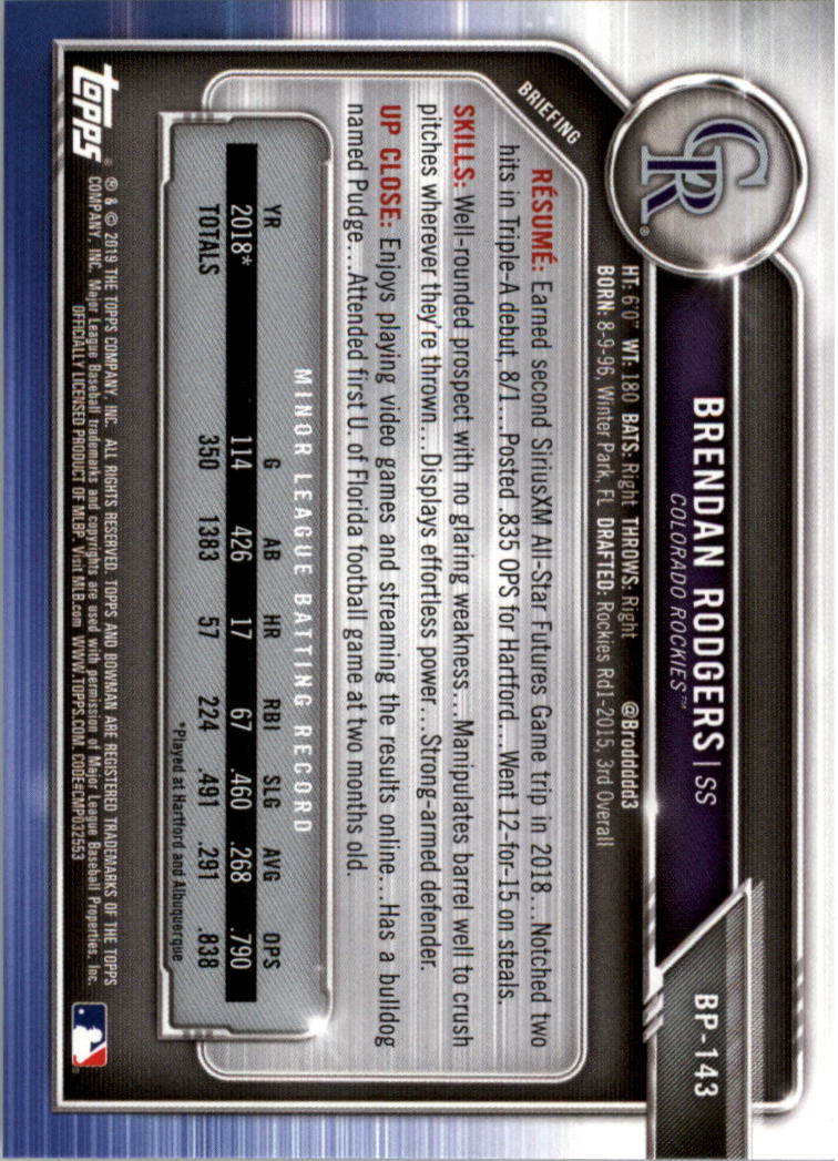 B0657- 2019 Bowman Baseball Card #s 1-100 +Inserts -You Pick- 15+ FREE US SHIP - Picture 329 of 339