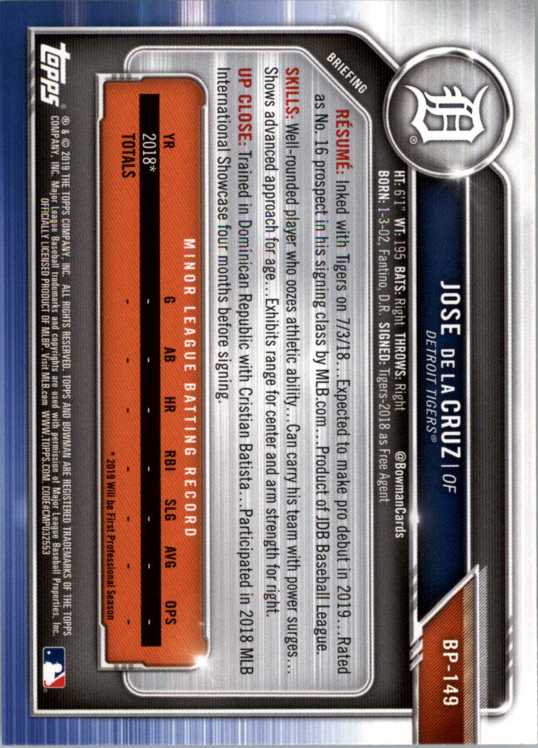 B0657- 2019 Bowman Baseball Card #s 1-100 +Inserts -You Pick- 15+ FREE US SHIP - Picture 337 of 339