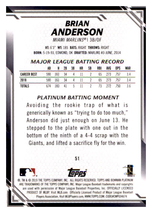 B1062- 2019 Bowman Platinum BB Cards 1-100 +Inserts -You Pick- 15+ FREE US SHIP - Picture 53 of 188