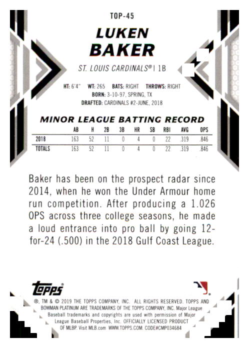 B1062- 2019 Bowman Platinum BB Cards 1-100 +Inserts -You Pick- 15+ FREE US SHIP - Picture 146 of 188