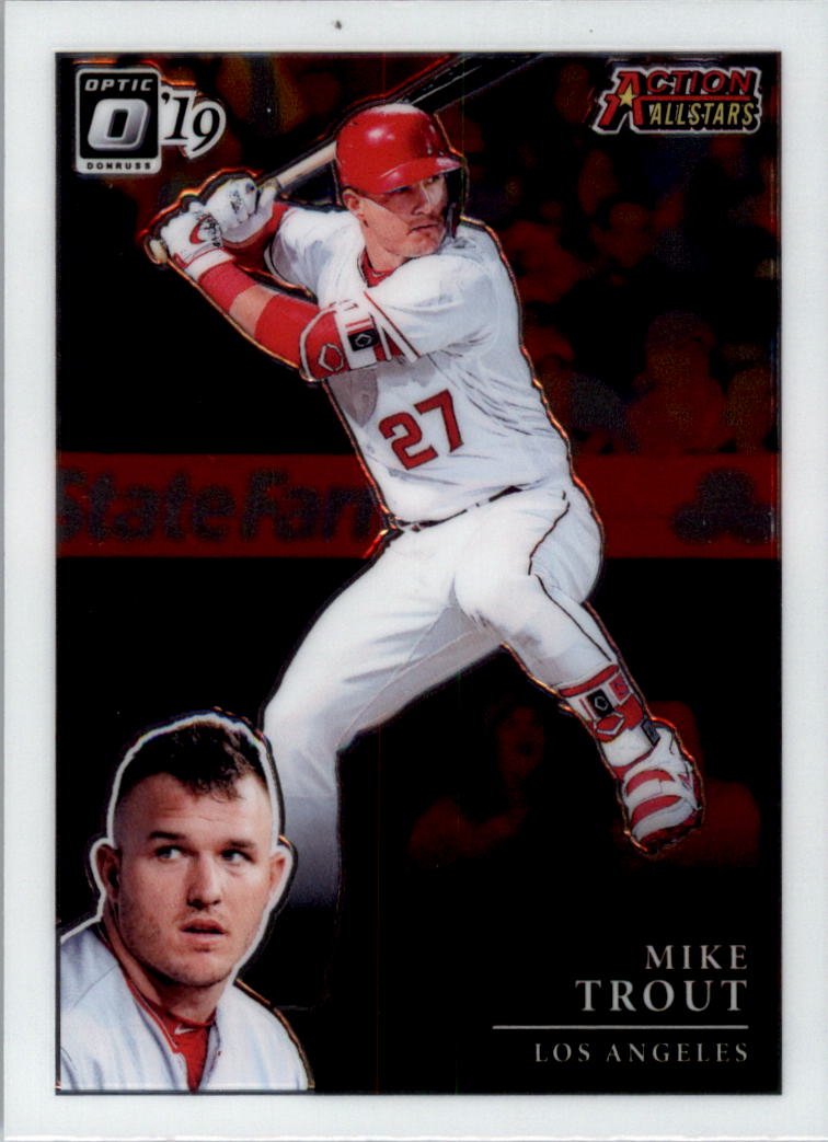 2019 Donruss Optic Action All-Stars Holo #3 Mike Trout