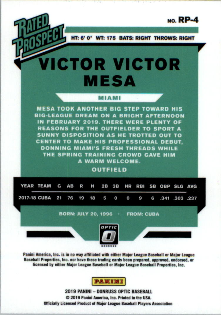 B2590- 2019 Donruss Optic BB Assorted Insert Cards -You Pick- 15+ FREE US SHIP - Picture 48 of 60