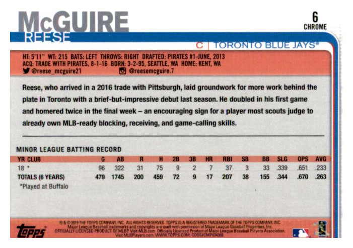 2019 Topps Chrome Baseball Card Pick - Picture 13 of 400