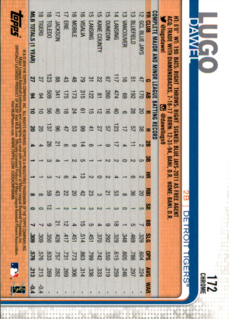 2019 Topps Chrome Baseball Card Pick - Picture 342 of 400
