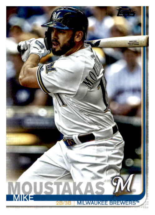  2019 Topps Heritage #370 Mike Moustakas Milwaukee