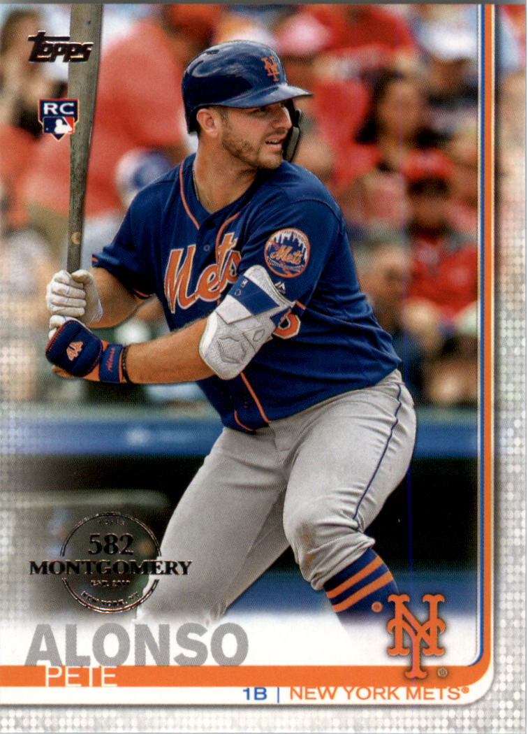 2019 Topps Factory Set 582 Montgomery #475 Pete Alonso