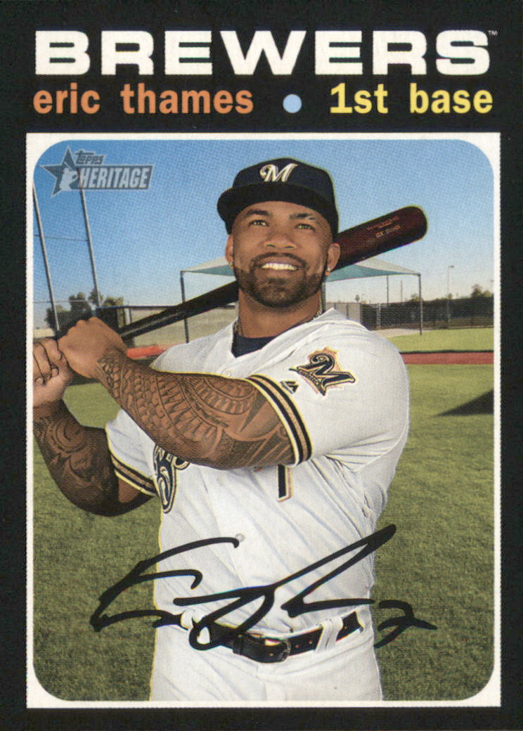 2020 Topps Heritage #397 Eric Thames