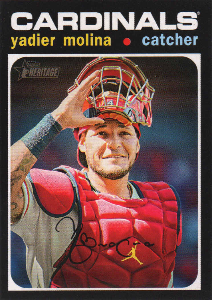 Molina, Yadier Signed 2004 Topps Heritage