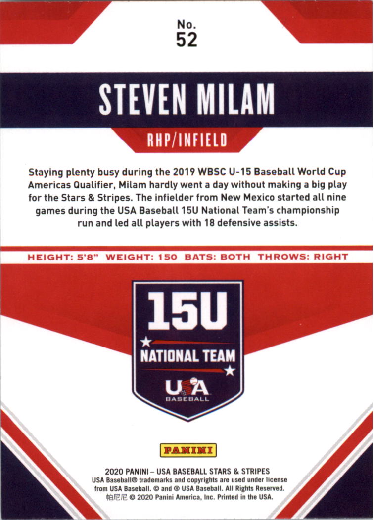 A0879- 2020 USA Baseball Stars and Stripes 1-100 -You Pick- 15+ FREE US SHIP - Picture 73 of 147