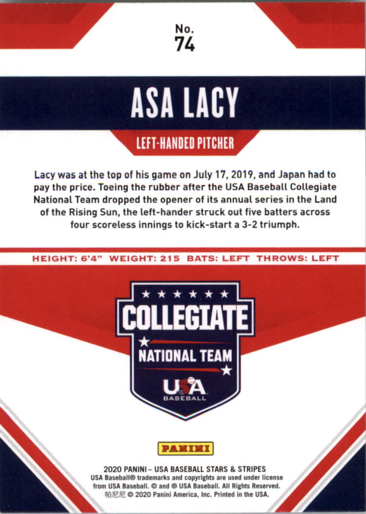 A0879- 2020 USA Baseball Stars and Stripes 1-100 -You Pick- 15+ FREE US SHIP - Picture 107 of 147