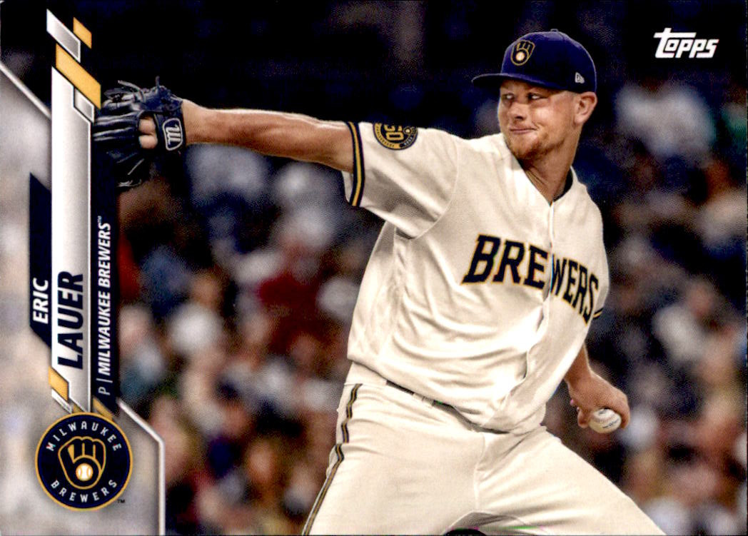 2020 Brewers Topps MIL10 Eric Lauer NMMT