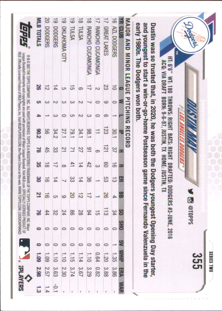 A7598- 2021 Topps Baseball Cards 251-500 +Rookies -You Pick- 15+ FREE US SHIP - Picture 197 of 449