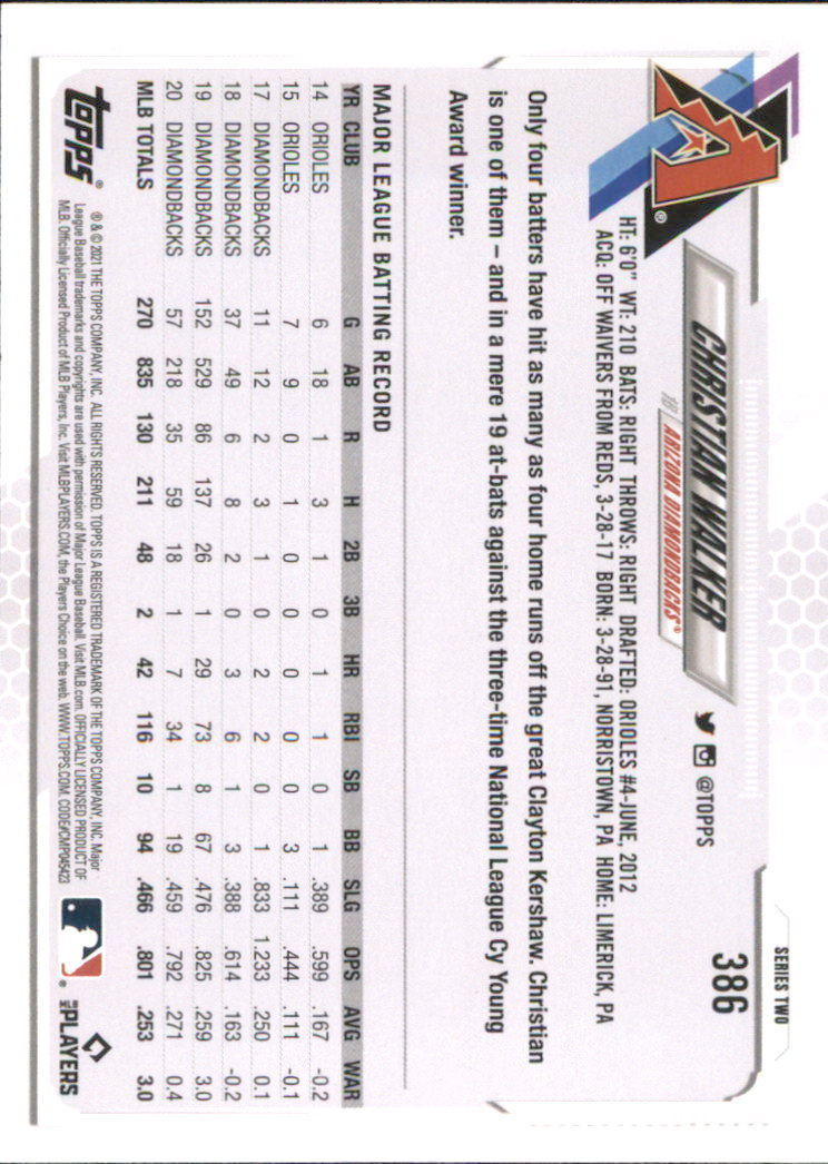 A7598- 2021 Topps Baseball Cards 251-500 +Rookies -You Pick- 15+ FREE US SHIP - Picture 251 of 449