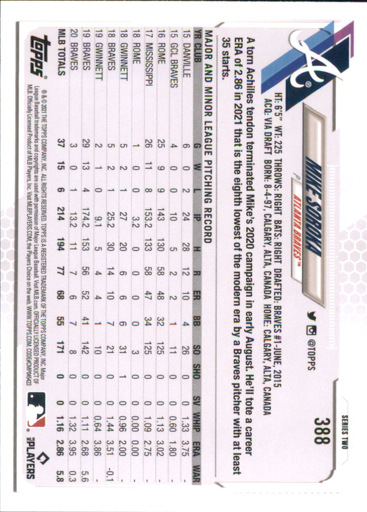 A7598- 2021 Topps Baseball Cards 251-500 +Rookies -You Pick- 15+ FREE US SHIP - Picture 255 of 449