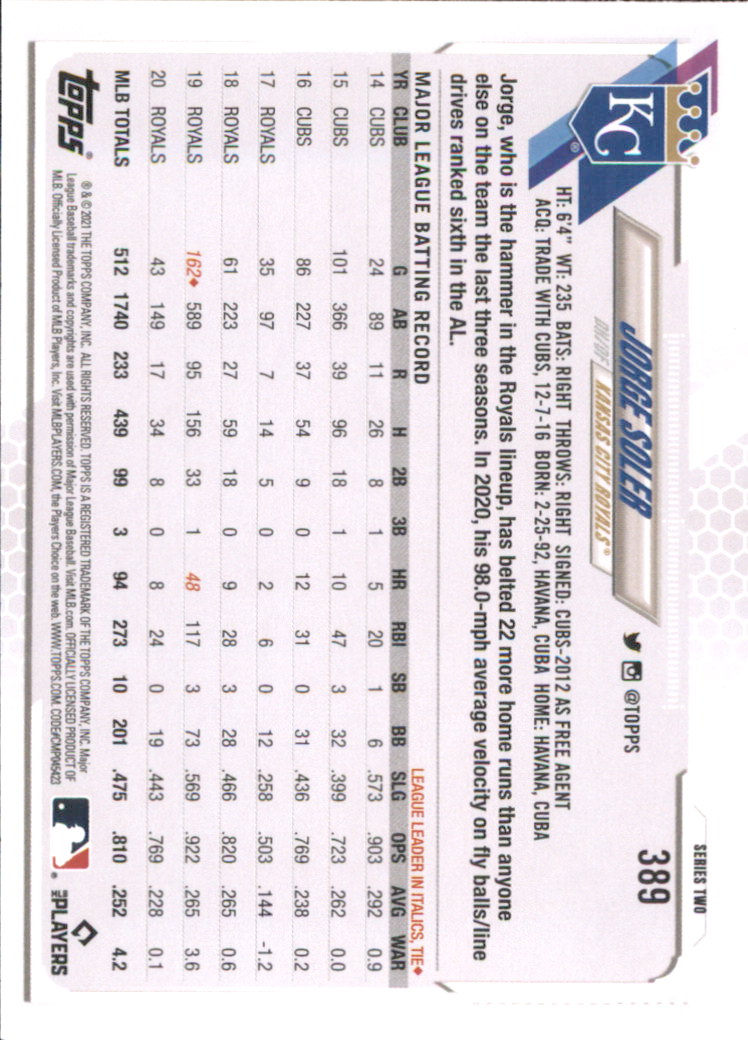 A7598- 2021 Topps Baseball Cards 251-500 +Rookies -You Pick- 15+ FREE US SHIP - Picture 257 of 449