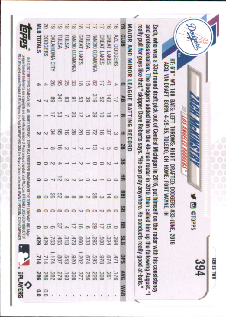 A7598- 2021 Topps Baseball Cards 251-500 +Rookies -You Pick- 15+ FREE US SHIP - Picture 265 of 449
