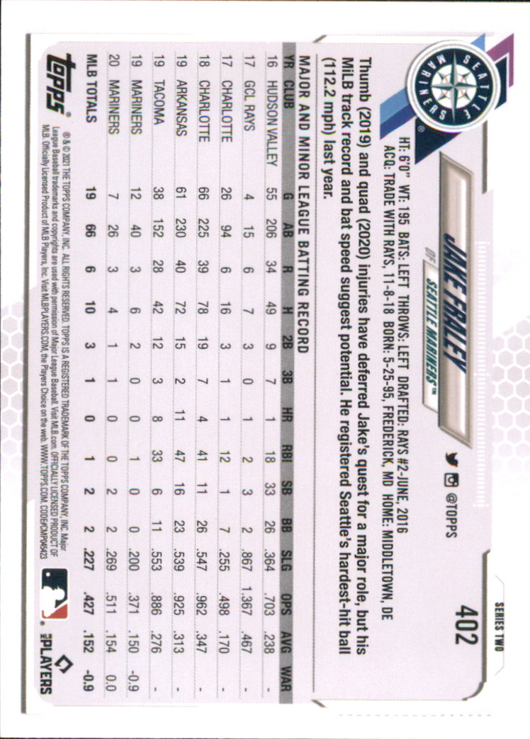 A7598- 2021 Topps Baseball Cards 251-500 +Rookies -You Pick- 15+ FREE US SHIP - Picture 281 of 449
