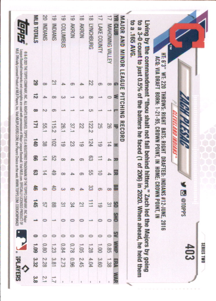 A7598- 2021 Topps Baseball Cards 251-500 +Rookies -You Pick- 15+ FREE US SHIP - Picture 283 of 449
