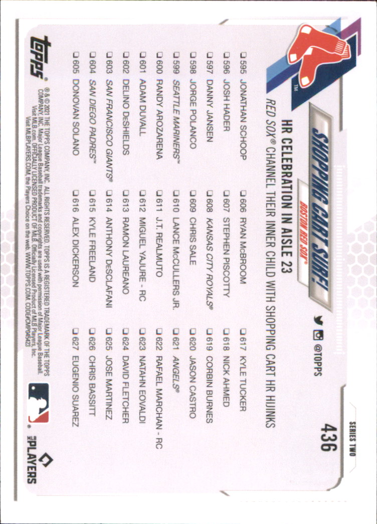 A7598- 2021 Topps Baseball Cards 251-500 +Rookies -You Pick- 15+ FREE US SHIP - Picture 339 of 449