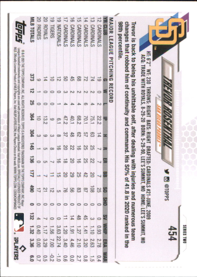 A7598- 2021 Topps Baseball Cards 251-500 +Rookies -You Pick- 15+ FREE US SHIP - Picture 369 of 449
