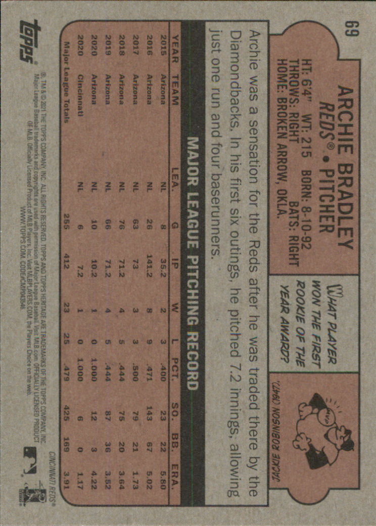 2021 Topps Heritage Baseball Card Pick (Base) 1-250