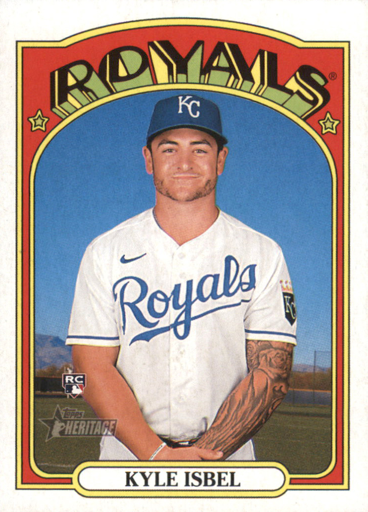 2021 Topps Holiday #HW71 Kyle Isbel RC Kansas City Royals