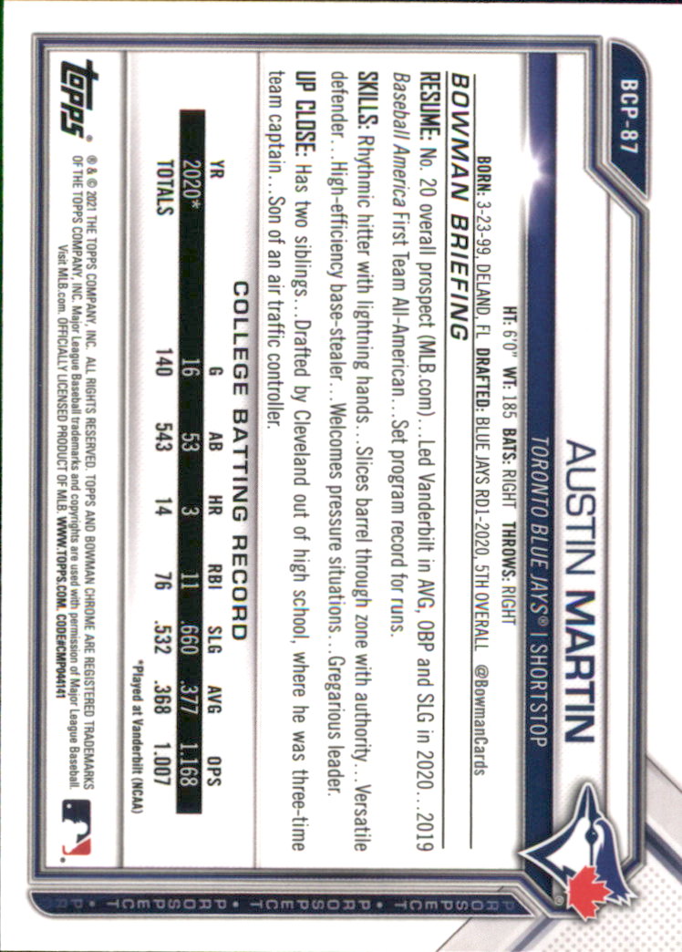 A9672- 2021 Bowman Chrome BB Assorted Insert Card1 -You Pick- 15+ FREE US SHIP - Picture 13 of 467