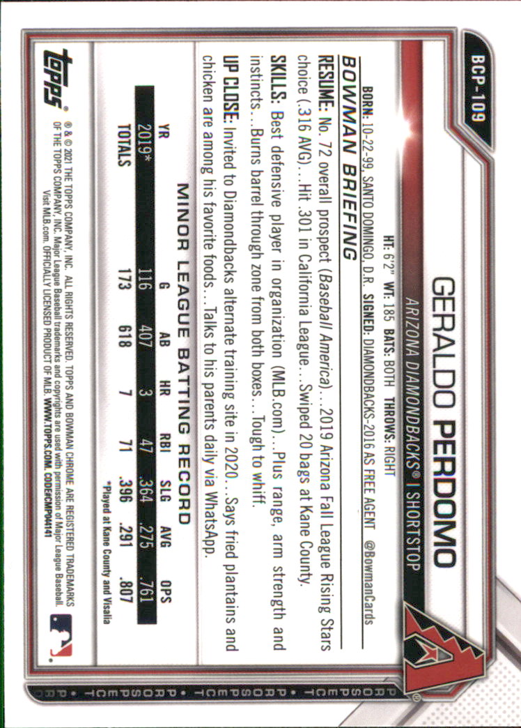 A9672- 2021 Bowman Chrome BB Assorted Insert Card1 -You Pick- 15+ FREE US SHIP - Picture 55 of 467