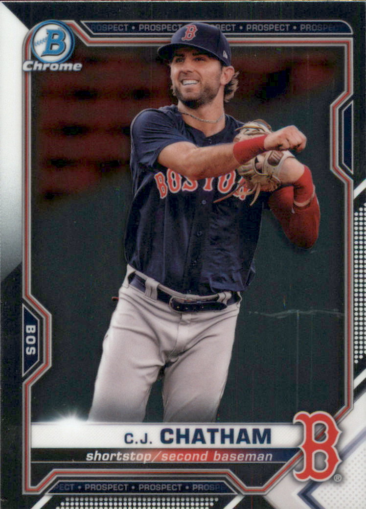 2021 Bowman Chrome Prospects #BCP113 C.J. Chatham