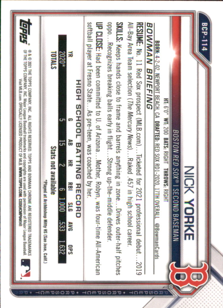 A9672- 2021 Bowman Chrome BB Assorted Insert Card1 -You Pick- 15+ FREE US SHIP - Picture 65 of 467