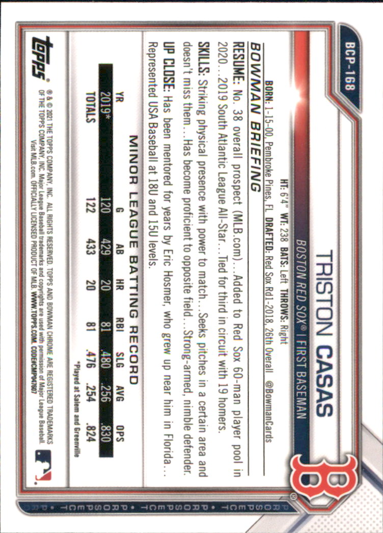 A9672- 2021 Bowman Chrome BB Assorted Insert Card1 -You Pick- 15+ FREE US SHIP - Picture 163 of 467