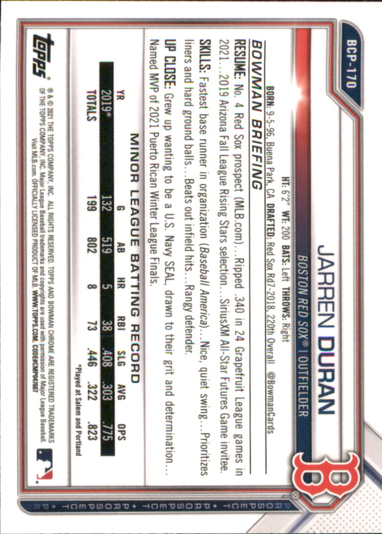 A9672- 2021 Bowman Chrome BB Assorted Insert Card1 -You Pick- 15+ FREE US SHIP - Picture 167 of 467