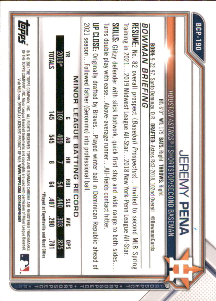 A9672- 2021 Bowman Chrome BB Assorted Insert Card1 -You Pick- 15+ FREE US SHIP - Picture 195 of 467