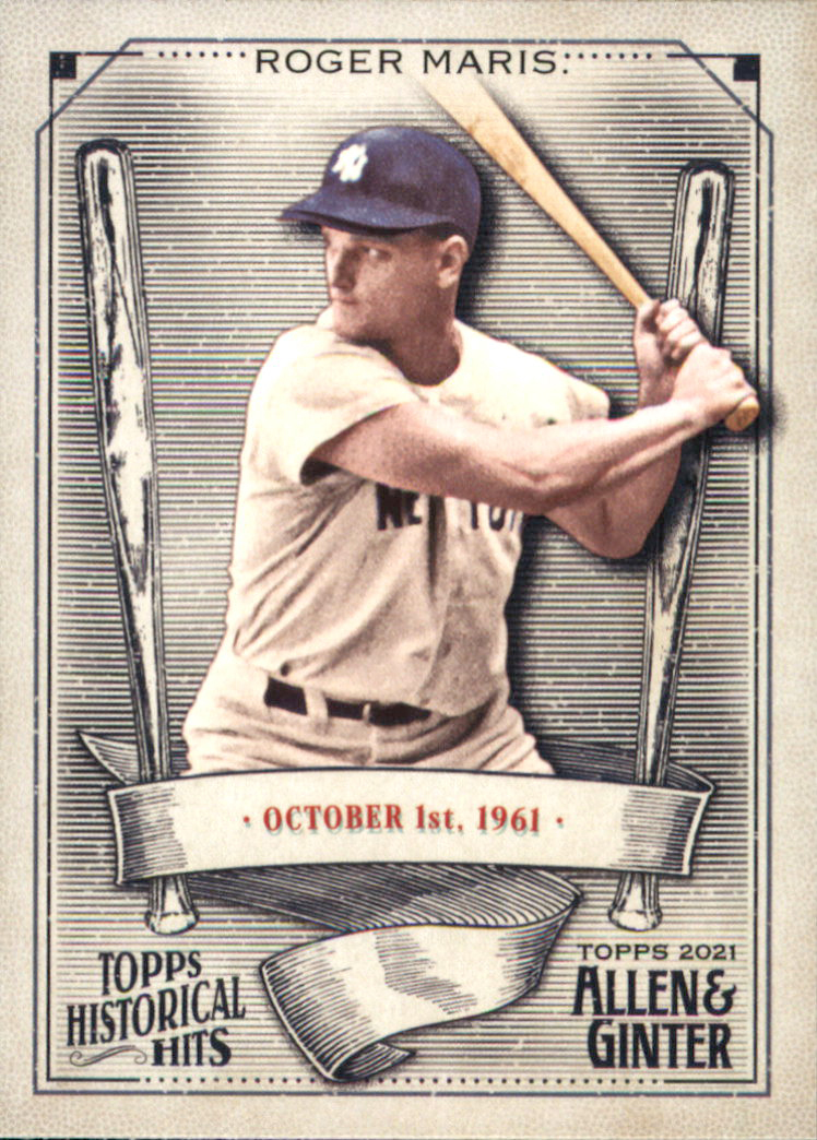 2021 Topps Allen and Ginter Historic Hits HH20 Roger Maris NMMT