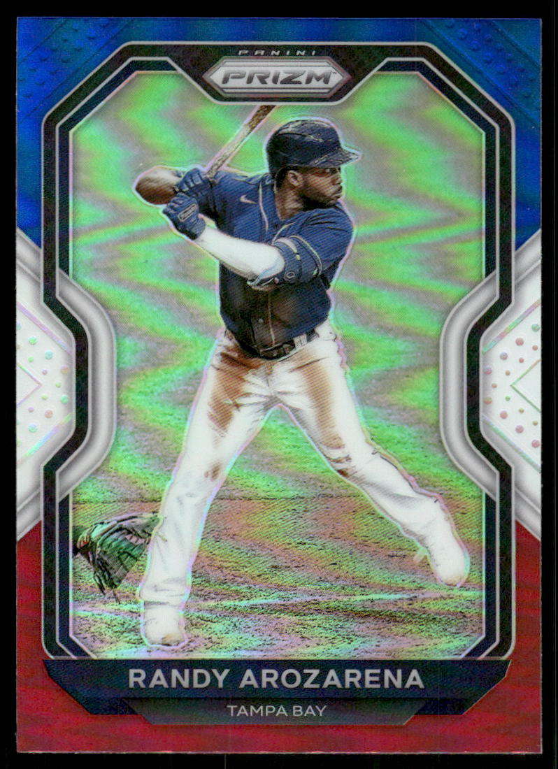 2021 Panini Prizm Baseball Red White and Blue Parallel Singles – You Choose