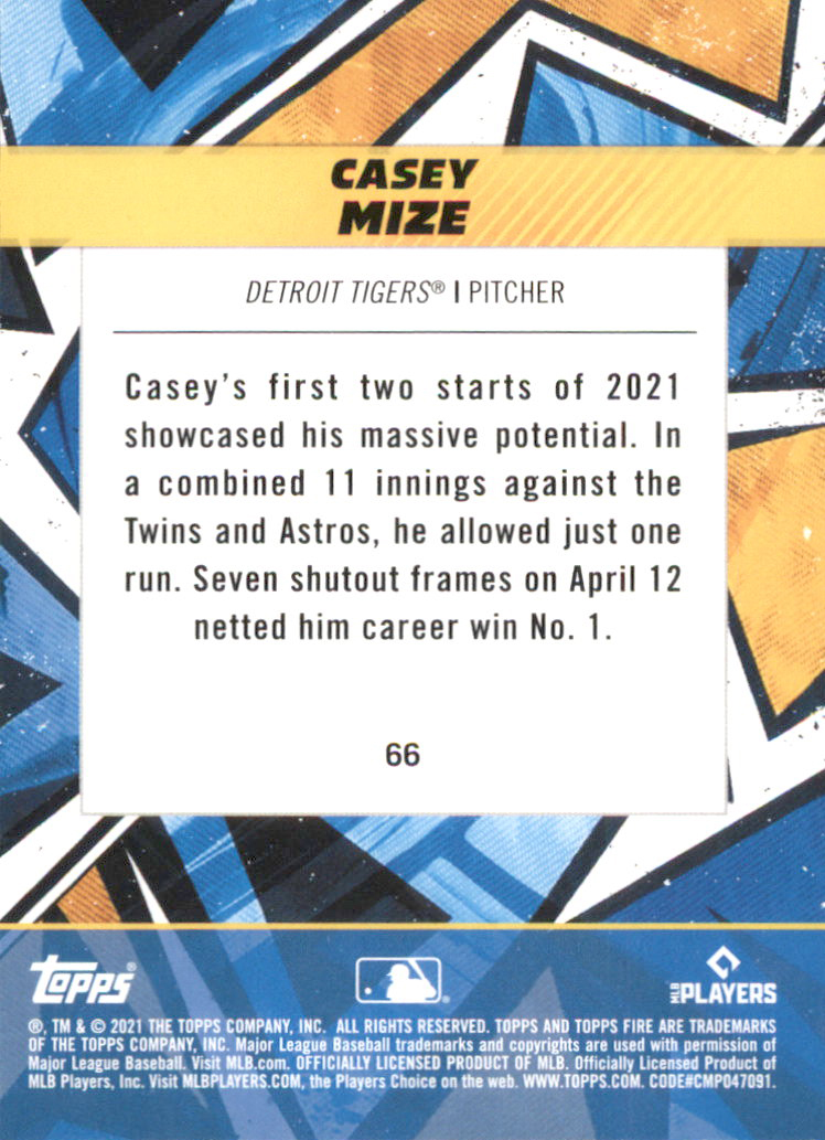 B0977- 2021 Topps Fire Baseball Cards #s 1-200 -You Pick- 15+ FREE US SHIP - Picture 49 of 149