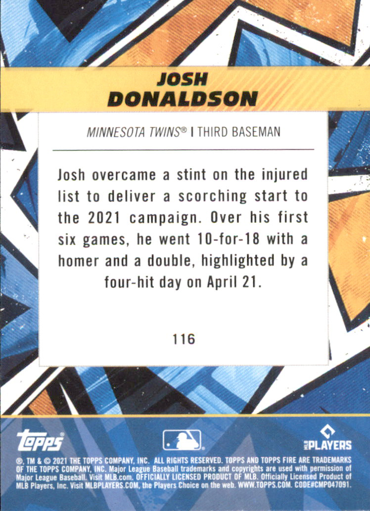 B0977- 2021 Topps Fire Baseball Cards #s 1-200 -You Pick- 15+ FREE US SHIP - Picture 77 of 149