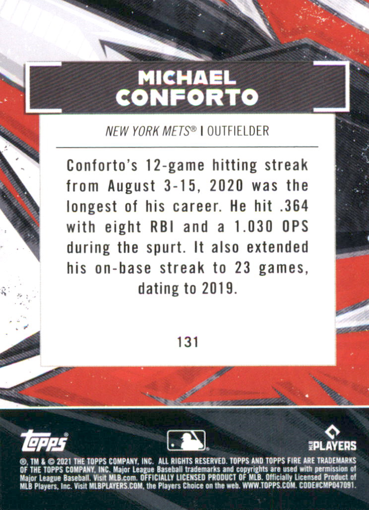 B0977- 2021 Topps Fire Baseball Cards #s 1-200 -You Pick- 15+ FREE US SHIP - Picture 91 of 149