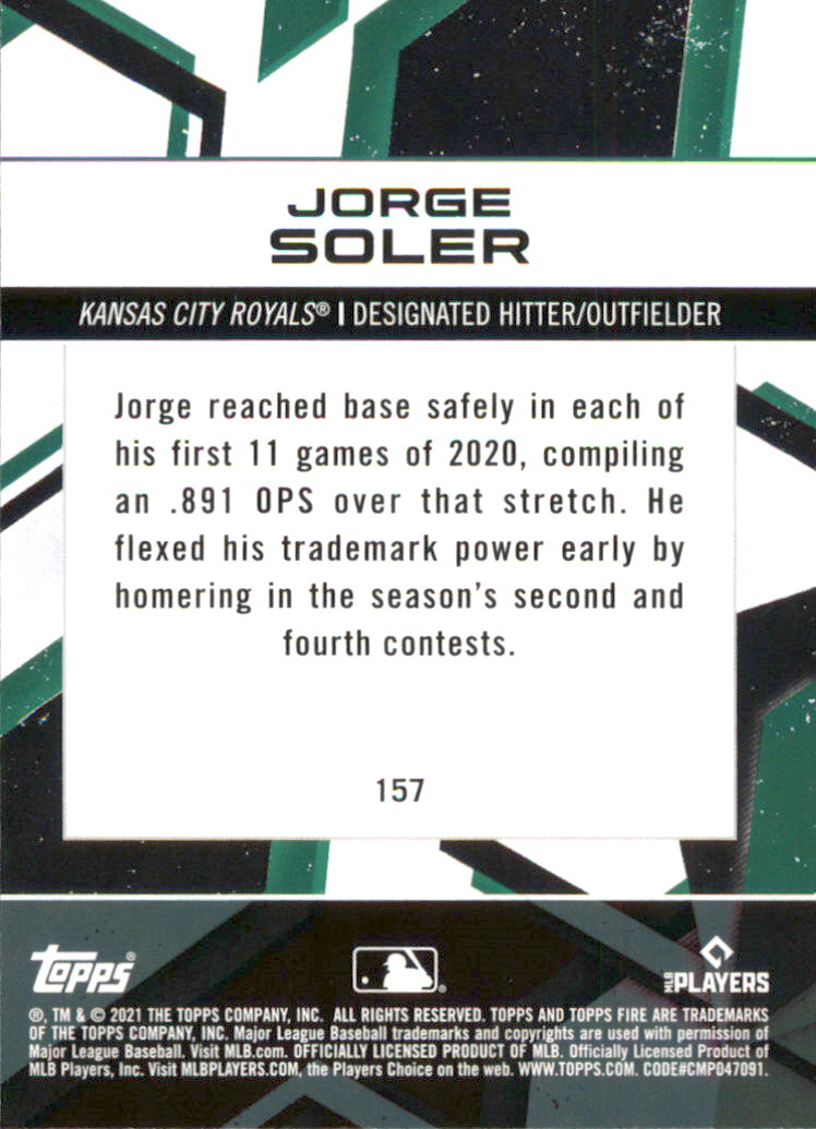 B0977- 2021 Topps Fire Baseball Cards #s 1-200 -You Pick- 15+ FREE US SHIP - Picture 111 of 149