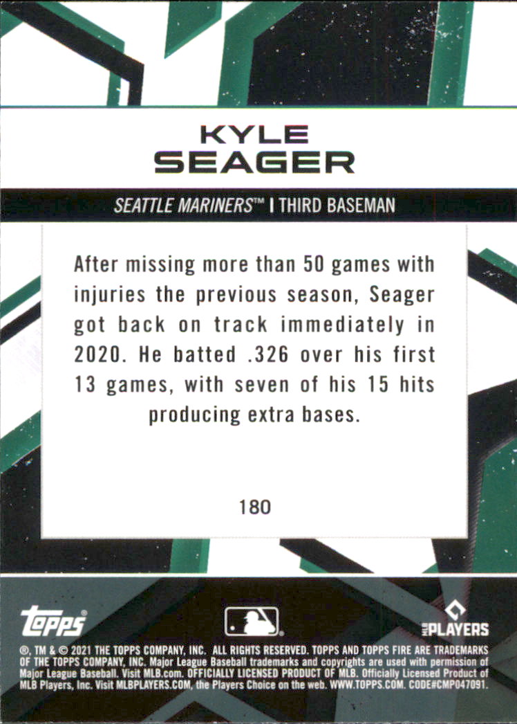 B0977- 2021 Topps Fire Baseball Cards #s 1-200 -You Pick- 15+ FREE US SHIP - Picture 131 of 149