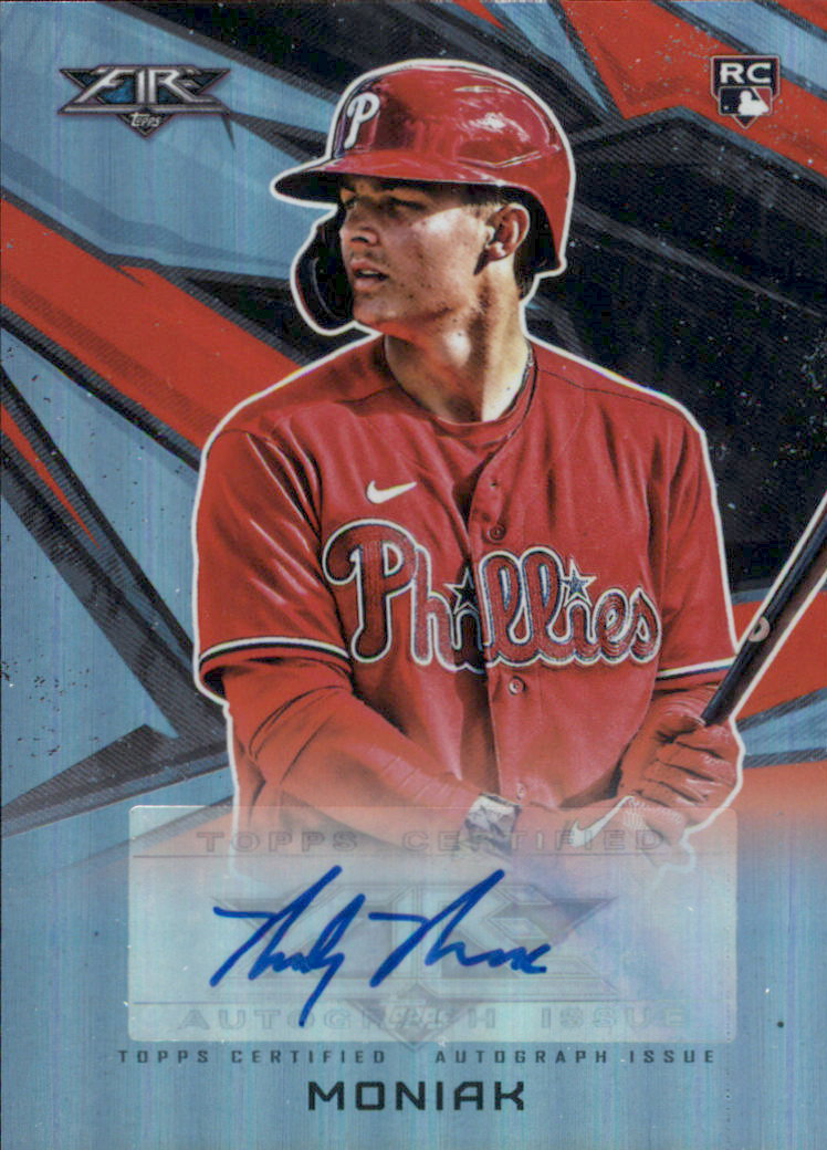 その他 2021 topps Fire mickey moniak 2021 Topps Fire Mickey Moniak ROOKIE AUTO #AV-MM CGC AUTH on