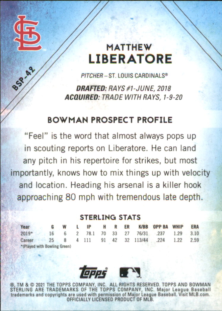 B6719- 2021 Bowman Sterling Baseball Assorted Cards -You Pick- 15+ FREE US SHIP - Picture 89 of 203
