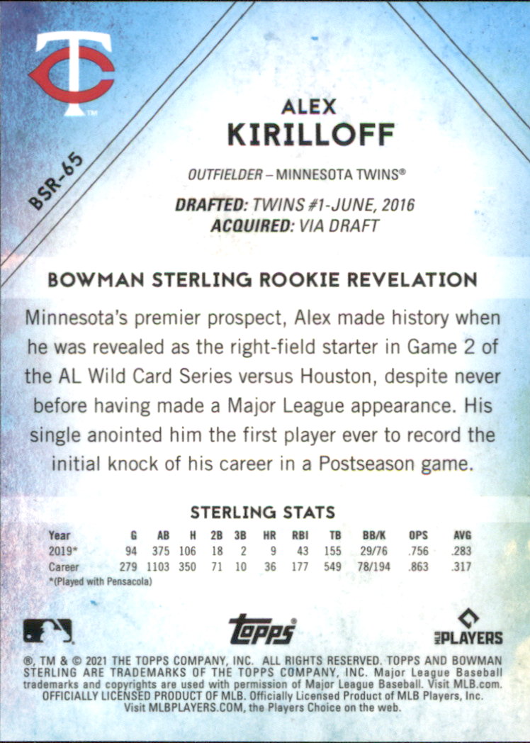 B6719- 2021 Bowman Sterling Baseball Assorted Cards -You Pick- 15+ FREE US SHIP - Picture 135 of 203