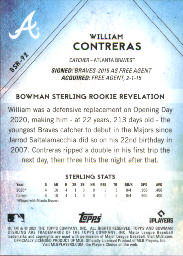 B6719- 2021 Bowman Sterling Baseball Assorted Cards -You Pick- 15+ FREE US SHIP - Picture 187 of 203