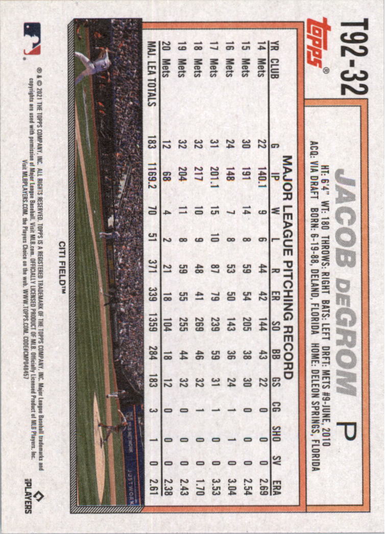 2021 Topps Update '92 Topps Redux Baseball Card Pick (Base)