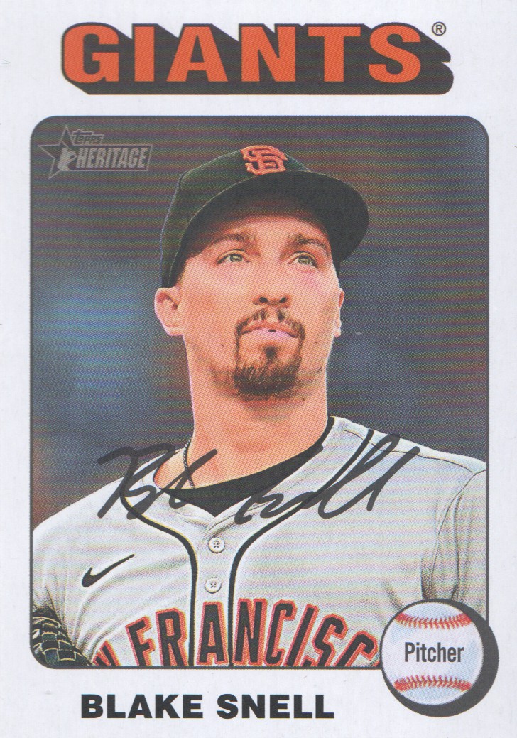 2024 Topps Heritage White Border #563 Blake Snell