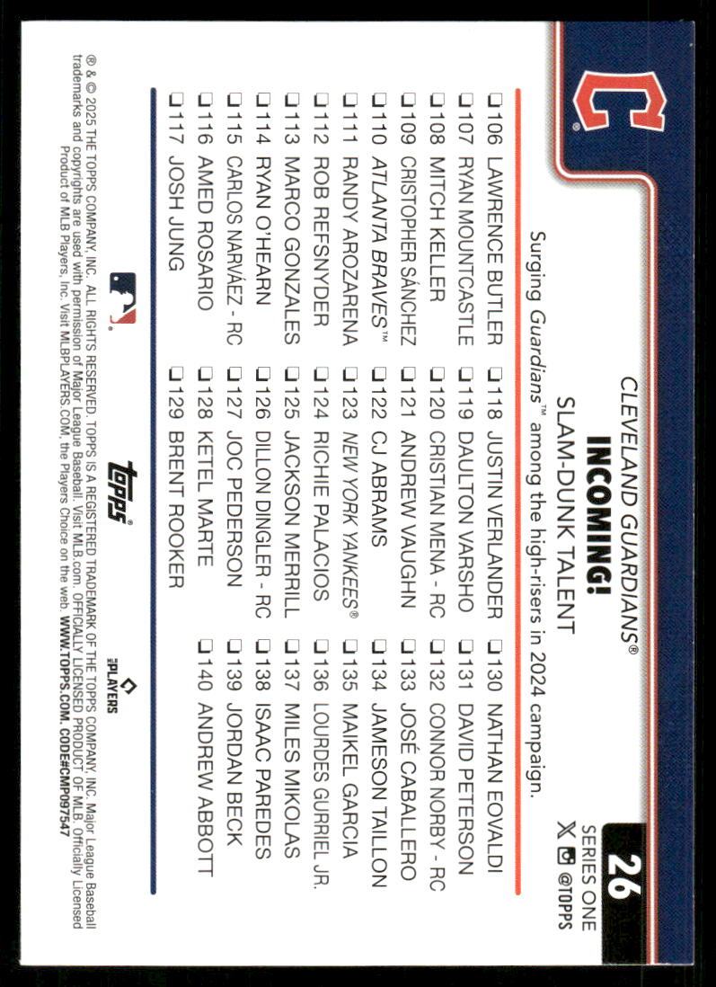 2025 Topps Rainbow Foil #26 Will Brennan