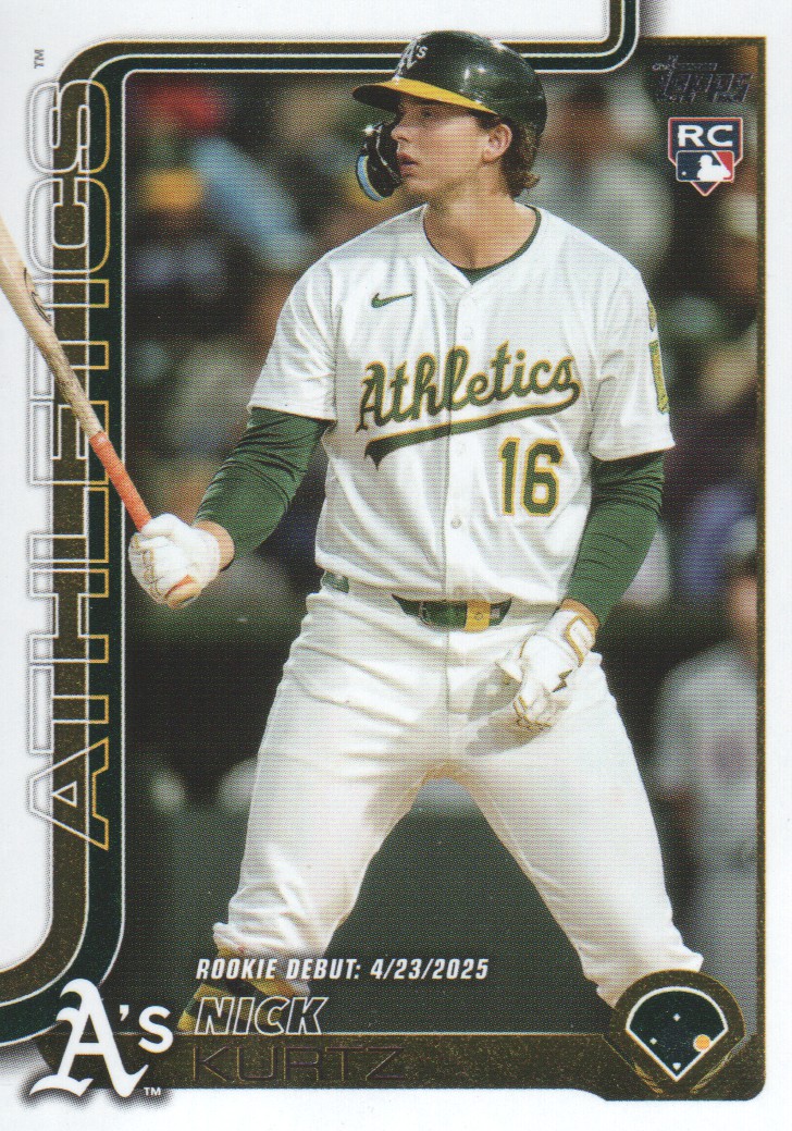 2025 Topps Holiday Silver Glitter #H40 Nick Kurtz on Fanatics Collect