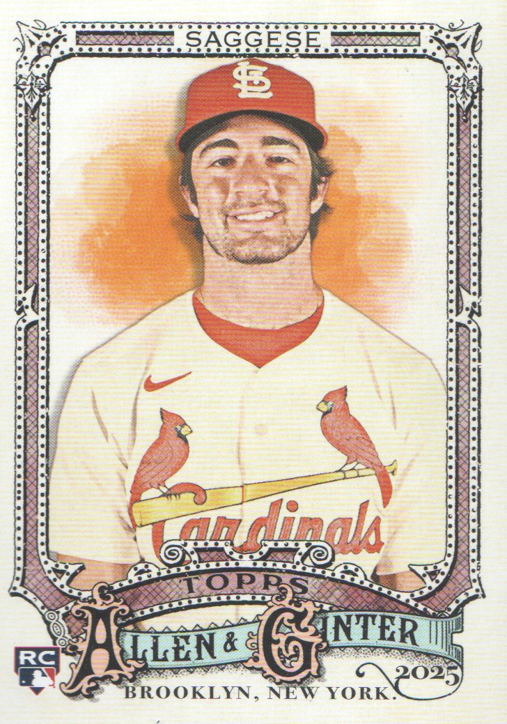 2025 Topps Allen and Ginter #127 Thomas Saggese RC