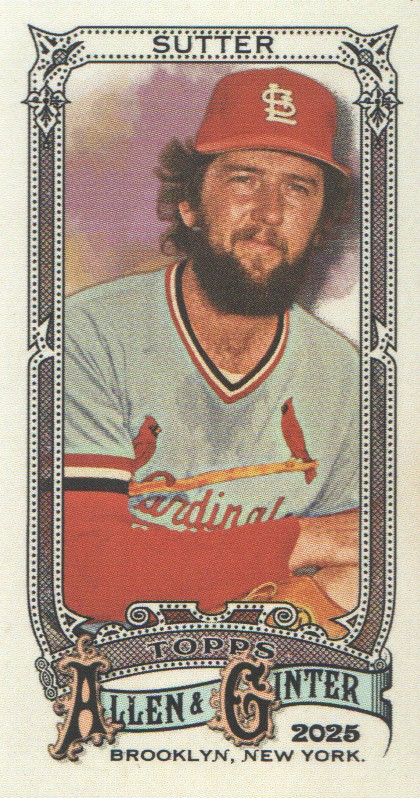 2025 Topps Allen and Ginter Mini A and G Back #313 Bruce Sutter SP